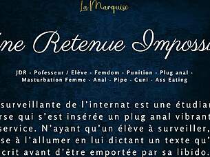 I feel so dominated in this french femdom anal audio