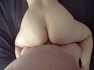 big butt woman acts like sex doll fucked in tight pussy and ass with huge creampie