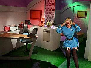 Granny nurse Chapel Star Treks fuck slut gets creampied oops