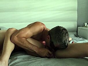 Stan Fucks Dana Star With Two Dildos In Ass And Pussy While Sucking Clit