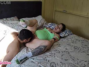 hot pregnant chubby stepmother gets armpits licked hairy pussy masturbated and big ass fucked