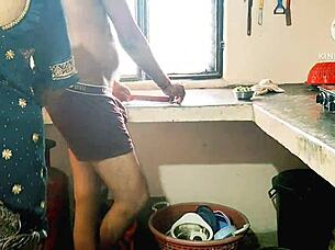 Desi Bhabhi Takes on Huge Cock in Intense Fucking Session with Facial Cumshot Explosion