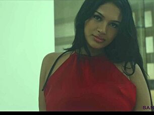 Curvy Bbw Native American Babe With Huge Tits Masturbates Solo To Music