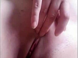 Jessiicca masturbates until friend sees her big tits and wet pussy