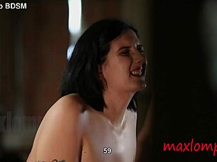 Brunette Milf With Big Tits And Ass Gets Whipped On Back