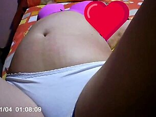 in a casual tale a mature latina amateur gets masturbation lessons from young guy and fucks him