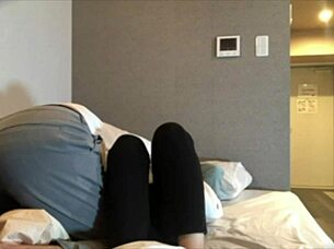 Hey, this amateur Japanese girl from work is getting wild and intense during our hot session 😏📞