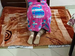 horny indian girl with big tits and shaved pussy gets rough in outdoor ranch sex tape