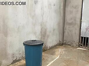 Suggestive Brazilian Prostitute Maid Teases with Big Ass in Voyeur Fetish Encounter