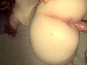 Hey that big ass is thicker than a bowl of oatmeal with huge black cock pounding