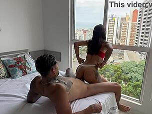 Come on over, my friend's hot babe is here fucking in white panties at my place.