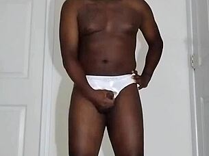 my first time masturbating since august 24th this year in white underwear 2