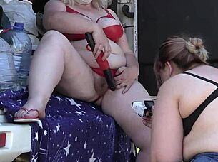 I spy mature lesbians with big asses outdoors