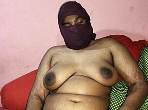 Big ass Indian wife experiences an unexpected intense fuck leading to cum filling her pussy deeply