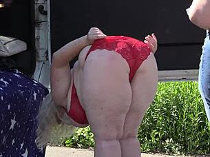 I spy mature lesbians with big asses outdoors