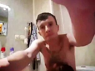 hey suck my cock redhead gf in the bathroom now