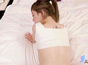 Chinese Lin Siyu Rides Wet Pussy On Ex Boyfriend Cock Bent Over In Doggystyle Sex