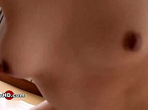 horny japanese teen 18+ rides that cock wild until creampie hits hard 😈🍆