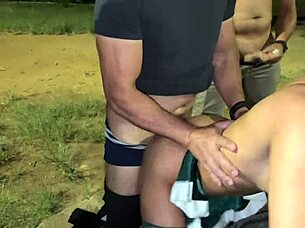 gang bang de natal na praça do mirante dogging with czech and brazilian swingers getting wild outdoors 😈🔥