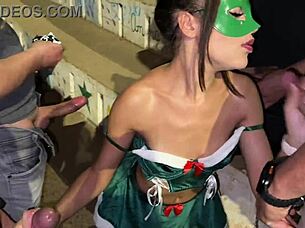 gang bang de natal na praça do mirante dogging with czech and brazilian swingers getting wild outdoors 😈🔥