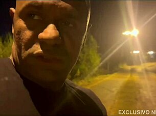 Paolla hotwife nails outdoor public sex with big black cock 😈🍆, handling that monster in crossdressing cuckold ass action