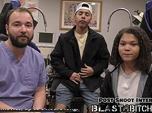 I watch Michelle Anderson get filled with a hot creampie during intense missionary action