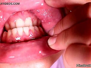 In this intense session, a mature woman explores MOUTH FETISH with GAGGING and CLOSEUP details in BDSM style.