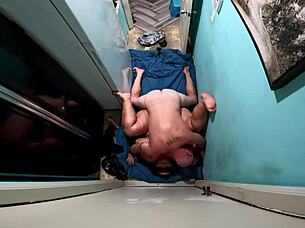 Whoa check out this dragon cock sleeve getting wild with dragon spit on swollen plump pussy!