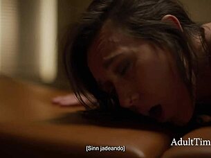 asian doctor boldly exploits lesbian nurse's crush in hospital cover-up