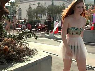 Hey, how about we bind this hot slave right here in the public flower shop?