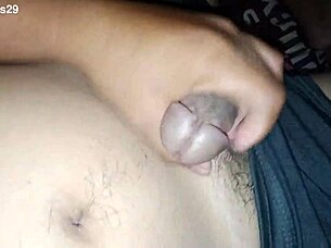 My Hairy Natural Cock Hard Now Wanna Fuck Handjob Action