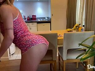 Bride Takes Anal Fucking in Lingerie During Outdoor Massage Session with Maid