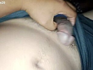 My Hairy Natural Cock Hard Now Wanna Fuck Handjob Action