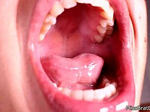 In this intense session, a mature woman explores MOUTH FETISH with GAGGING and CLOSEUP details in BDSM style.