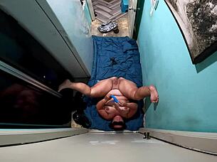 Whoa check out this dragon cock sleeve getting wild with dragon spit on swollen plump pussy!