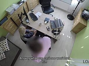 hey, check this czech teen blonde at work, passing dirty casting interview with fucking in office for cash 😏💼