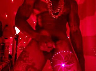 I feel so aroused worshiping this big black hairy monster cock from muscular Hallelujah Johnson.