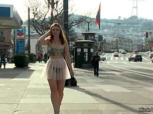 Hey, how about we bind this hot slave right here in the public flower shop?