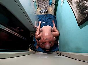 Whoa check out this dragon cock sleeve getting wild with dragon spit on swollen plump pussy!