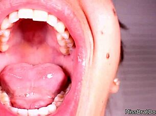 In this intense session, a mature woman explores MOUTH FETISH with GAGGING and CLOSEUP details in BDSM style.