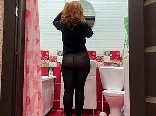 why is this mature milf never shy about letting me fuck her big ass in homemade anal?