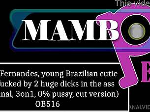 Super Cute Brazilian Struggles With First Double Penetration