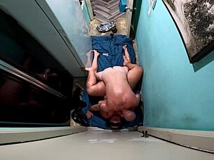 Whoa check out this dragon cock sleeve getting wild with dragon spit on swollen plump pussy!