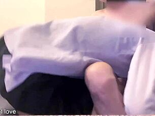 Pretty student screams in rough threesome doggystyle with security guards!