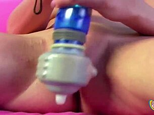 blonde jaelyn fox eases a massive wand deep into her soaked pussy for intense homemade pleasure. she explores every kinky sensation with wild abandon.