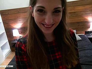 Why don't you let cute teen Jimena Lago wrap her lips around your cock in this steamy homemade POV?