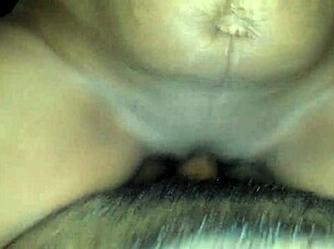 Black stockings babe riding huge cock in wet pussy action