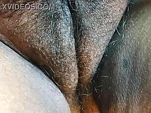 Desi bhabi cleaning her hairy pussy in cute housewife moment