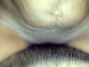 Black stockings babe riding huge cock in wet pussy action