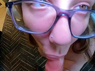 This pregnant housewife ended up swallowing cum from some random stranger.